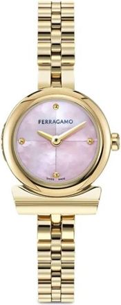 Ferragamo Gancini Quartz Pink Dial Ladies Watch SFKK02324