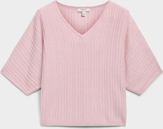 b.young Womens Shimmering loose-fit textured sweater