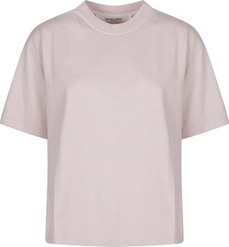 Golden Goose Appliqu&eacute; T-shirt - Dames - T-shirts - Roze - S - Katoen - Tops