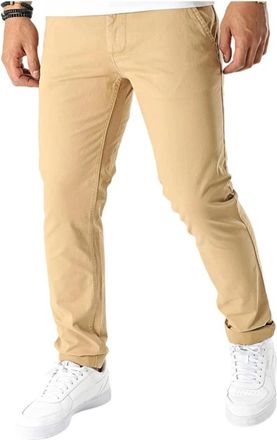 Tommy Hilfiger Austin Chino Broek - Heren - Slim Fit Broeken - Beige - W32 L32 - Katoen - Broeken
