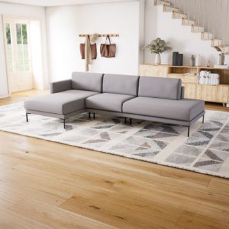 MYCS Ecksofa Schiefergrau - Flexible Designer-Polsterecke, L-Form: Beste Qualität, einzigartiges Design - 292 x 81 x 162 cm, konfigurierbar