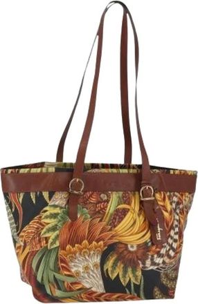 Ferragamo Pre-owned Tote Bags, female, Multicolor, Size: ONE SIZE Pre-owned Tote Bag