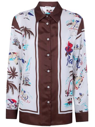 P.A.R.O.S.H. P. A.R. O.S. H. Scard Foulard Print Shirt
