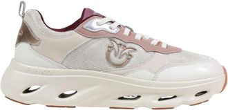 Pinko Pink 09 Sneakers - Dames - Sneakers - Beige - 35 EU - Leer - Schoenen