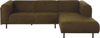 Maisons du monde Sof&aacute; cheslong de pana verde oliva