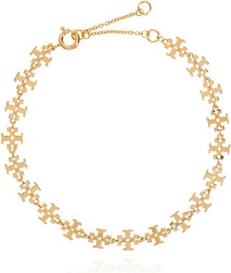 Tory Burch Kira Armband - Dames - Armbanden - Geel - ONE Size - Leer - Accessoires