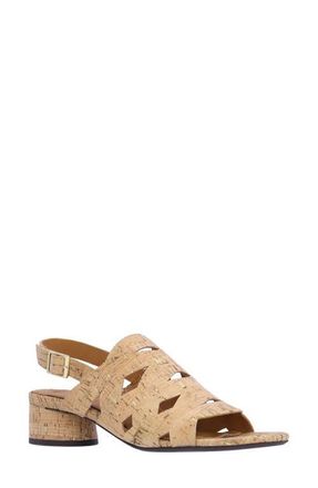 L'Amour Des Pieds Elloise Slingback Sandal in Natural/Gold at Nordstrom, Size 7.5