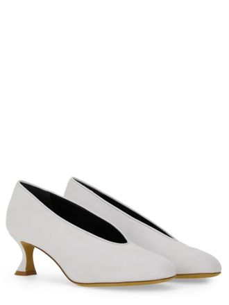 Moschino Hohe Schuhe - Decollete Duck Pumps - Gr. 36 (EU) - in Wei&szlig; - f&uuml;r Damen