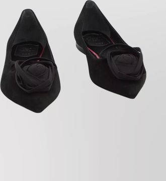 Roger Vivier ballerina shoes featuring heart silhouette