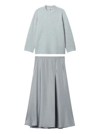 B+ab Gonna midi girocollo - Grigio