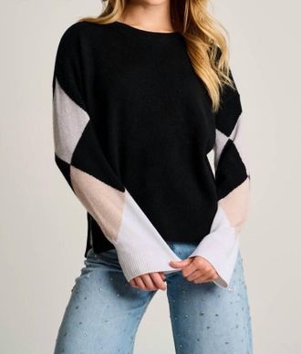 Lisa Todd Power Surge Cashmere Sweater In Onyx