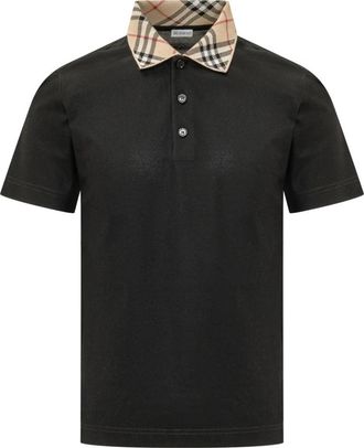 Burberry Evan Polo - Heren - Polos - Zwart - S - Katoen - Tops