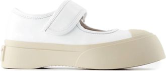 Marni Mary Jane Sneaker - Dames - Platte Schoenen - Wit - 40 EU - Leer - Schoenen