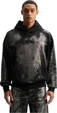 Purple Crystal Fade Hoodie - Heren - Hoodies - Zwart - L - Katoen - Hoodies & sweatvesten
