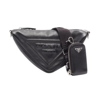 Prada Pre-owned Vintage Crossbody Bag - Dames - Pre-owned - Zwart - Maat: ONE Size Leer