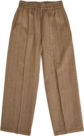 Ami Ami Paris Straight-leg Wool-blend Trousers - Camel - S