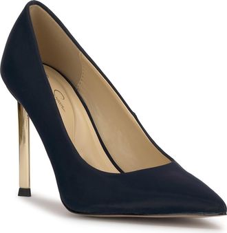 Jessica Simpson Kheloe Pointed Toe Pump in Dark Night at Nordstrom, Size 8.5