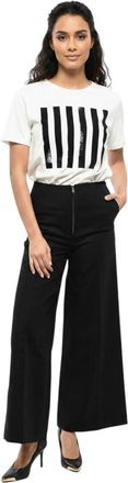 Toteme Black Flared Flat Front Pant