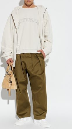 Maison Margiela Sweatshirt With Logo, Mens, Cream