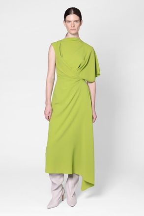 Roksanda Ilincic Asymetric Crepe Elva Dress in Meadow at Nordstrom, Size 6
