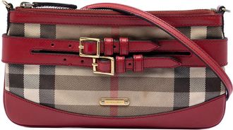 Burberry Pre-owned Burberry House Check Canvas Bridle Langford Crossbody Ladies BDBG3EQRQW5RWTSS