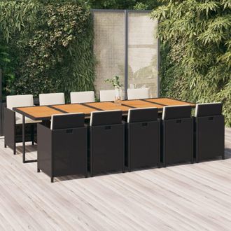 vidaXL Furniture Limited - Set De Comedor Jard&iacute;n 11 Pzas Con Cojines