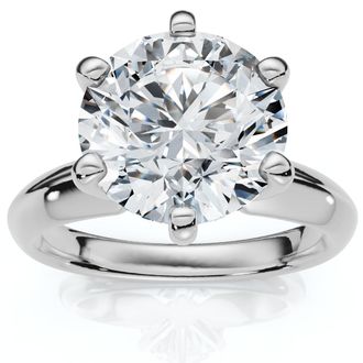 Pompeii3 2 1/2 Carat Certified Diamond Solitaire Engagement Ring 14k Gold Lab Grown