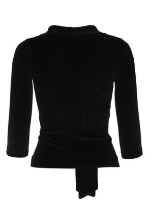 Balenciaga Womens Scarf Turtleneck Black Maglieria Sweater