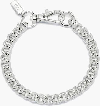 Yoj Curb Hook Bracelet in Silver at Nordstrom