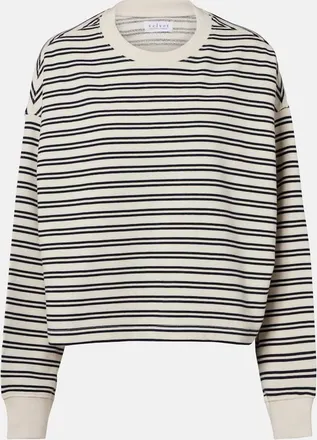 Velvet Sudadera Isabelle de jersey de algod&oacute;n a rayas