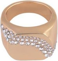 Shelli Segal Crystal Geometric Signet Ring in Gold at Nordstrom Rack, Size 8