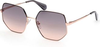 Max & Co. MO0026 33B Womens Sunglasses Rose-Gold Size 57