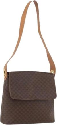 Celine Pre-owned Shoulder Bags, female, Brown, Size: ONE SIZE Pre-owned Vintage Macadam Shoulder Bag