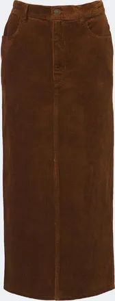 Isabel Marant Odalie cotton and linen corduroy maxi skirt