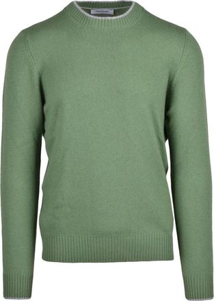 Gran Sasso Truien & Vesten, Heren, Groen, XL, Wol, Pullover met ronde hals