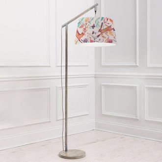 Voyage Maison Quintus Floor Lamp With Leaping Into The Fauna Quintus Lampshade in Grey