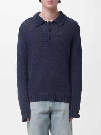 Sunflower Polo in maglia di cotone e lino Sunflower