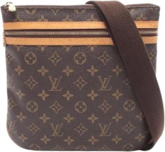 Louis Vuitton Pre-owned Cross Body Bags, female, Brown, Size: ONE SIZE Pre-owned Pochette Bosphore Monogram Shoulder Bag