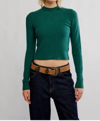 Free People Ever After Pullover Sweater In Rainforest