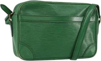 Louis Vuitton Pre-owned Cross Body Bag - Dames - Vintage Schoudertas - Groen - ONE Size - Leer - Vintage
