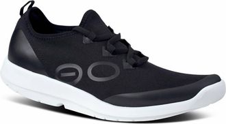 Oofos Mens Oomg Sport Lace Shoe In White Black