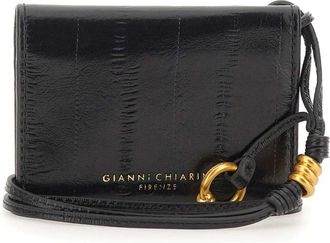 Gianni Chiarini Dollaro Kaarthouder - Dames - Portefeuilles - Zwart - ONE Size - Leer - Accessoires