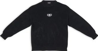 Balenciaga BB Paris Icon Sweater Black 696226T32521000