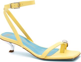 Valentina Rangoni Velia Ankle Strap Sandal in Canarino Parm at Nordstrom, Size 8.5