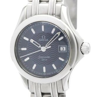 Omega Pre-owned Watches, female, Blue, Size: ONE SIZE Pre-owned Seamaster 2581.81 Wristwatch
