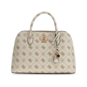 Guess Emelie Logo Handbag - female - Guess - Handbags - Beige - ONE SIZE - Bags