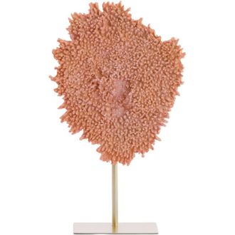 Light & Living Ornamento Light & Living Coral Sobre Pie En Coral Y Bronce