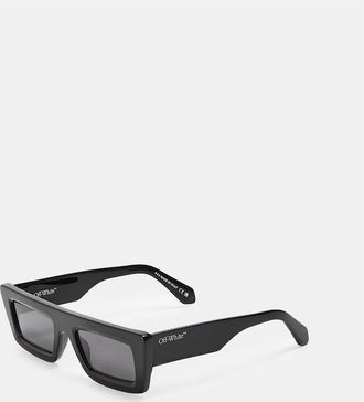 Off-white Mens Ontario Square Full Rim Sunglasses - Black/Grey - Size: ONE size