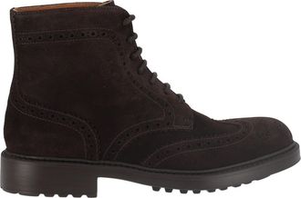 Doucal's Terre Brown Mink Suede Brogue Boots