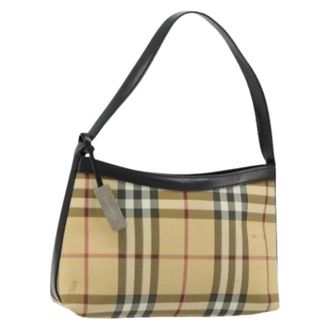 Burberry Pre-owned Shoulder Bags, female, Beige, Size: ONE SIZE Pre-owned Vintage Shoulder Bag